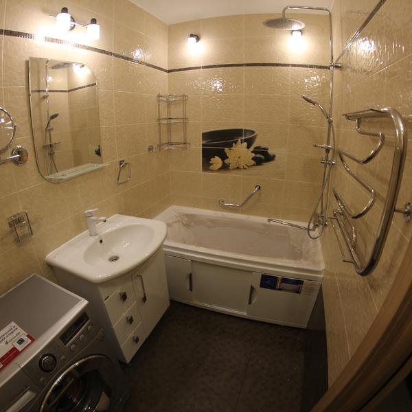 Ремонт в ванной комнате на Красногеройской, 109